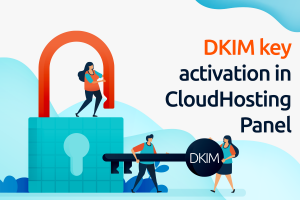 DKIM key activation in CloudHosting Panel